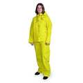 Condor 3 Piece Rainsuit w/Detach Hood, Yellow, 3XL 1FBB7