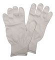 Condor Glove Liners, Gen Purpose, Cotton/Polyester, Knit Cuff, 9 1/4 in L, White, Universal Size, 1 Pair 4T497