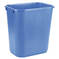 Tough Guy 7 gal Rectangular Desk Recycling Container, Open Top, Blue, Plastic, 1 Openings 4UAU5