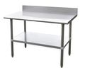 Zoro Select Fixed Work Table, SS, 72" W, 30" D 4UEK2