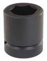 Proto 2 1/2 in Drive Impact Socket 5 in Size, Standard Socket, black oxide J25080