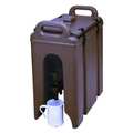 Cambro Beverage Container, 16 1/2x 9x 18, Brown EA250LCD131