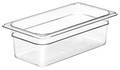 Cambro Food Pan, Third Size, Clear, PK6 CA34CW135