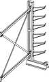 Jarke Inclined Add-On Cantilever Rack, 7 ft. H CR-5A