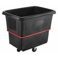 Rubbermaid Commercial Utility Truck, 5/8cu yd., 1000lb Cap, Black FG471600BLA