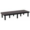 Structural Plastics Dunnage Rack, 1000 lb Load Capacity, HDPE, 12 in H x 24 in W x 66 in D D6624