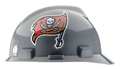 Msa Safety Front Brim NFL Hard Hat, Type 1, Class E, One-Touch (4-Point), Gray 818412