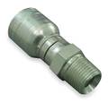 Eaton Aeroquip Fitting, Straight, 1/2 In Hose, 3/8-18 NPT 1AA6PS8