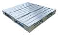 Zoro Select Galvanized steel Pallet, 48 in L, 40 in W, 5 3/8 in H 4VYH3