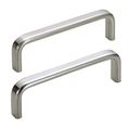 Sugatsune Pull Handle, Polished, 4-59/64 In. H, Polished, Threaded Holes ECH-125/M