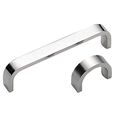 Sugatsune Pull Handle, Polished, 3-11/32 In. H, Polished, Threaded Holes KB-90/M