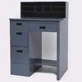 Zoro Select Shop Desk, 39 x 55-1/2" x 28-3/4 In, Gray 4W345