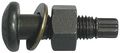 Zoro Select Grade A325, 3/4 in Tension Control Bolt, Black Oxide Steel, 4 in L, 190 PK 438120-BR