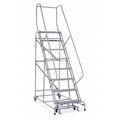 Cotterman 110 in H Steel Rolling Ladder, 8 Steps, 450 lb Load Capacity 1008R2632A1E10B4C1P6