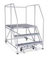 Cotterman Rolling Work Platform, Single Side, Steel 30 In H 3WP3636RA3B4B8AC1P6