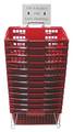 Zoro Select Hand Basket, Red, 18 1/4 x 12 1/4, PK12 RWR-HDB-RD02ST
