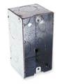 Raco Electrical Box, 16.5 cu in, Handy Box, 1 Gang, Galvanized Zinc, Rectangular 674