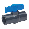 Zoro Select 3/4" FNPT PVC Ball Valve Inline 107-134-NPG