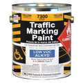 Rae Traffic Zone Marking Paint, 1 gal., Yellow, Alkyd Solvent -Based 7300-01
