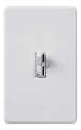Lutron Lighting Dimmer, Toggle, Fluorescent, White AYF-103P-277-WH