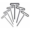 Westward 12 Piece Metric/SAE T-Shape Hex Key Set, 4YR74 4YR74