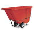 Rubbermaid Commercial Tilt Truck, Standard, 1 cu. yd, 1250 lb, Red FG131500RED