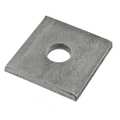 Zoro Select Square Rivet Washer, 3/16 in ID, 1/2 in OD, Steel, Zinc Plated Finish, 500 PK U34365.018.0050