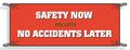 Brady Safety Banner, 42 x 120In, Vinyl, ENG 50909