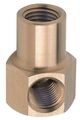 Zoro Select Brass Hex Elbow, FNPT x FNPT, 1/2" Pipe Size 4CCJ2