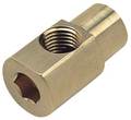 Zoro Select Brass Street Elbow, FNPT x FNPT, 1/4" x 1/8" Pipe Size 4CCK7