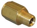 Zoro Select Chrome Plated Brass Conversion Adapter, MNPT x FBSP, 1/2" Pipe Size 8037-08-08