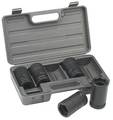 Otc 1" Drive Socket Set SAE, Metric 5 Pieces 1 1/2 in, 33mm to 41mm , Black Oxide 1944