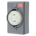 Hubbell 20A Twist-Lock Receptacle 3P 4W 480VAC L16-20R GY HBL2430SR