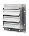 Dayton 12 in Backdraft Damper / Wall Shutter, 12-1/2 in x 12-1/2 in 4C556