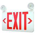 Lumapro Exit Sign, ABS, LED, 2W, 9-9/16in. H, Red 40CP86