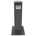 Purell Hand Sanitizing Wipes Dispenser, Floor Stand, Black, 1200 wipe capacity 9118-DS2B