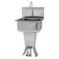 Sani-Lav Hand Sink, With Faucet, 21 In. L, 20 In. W 521L