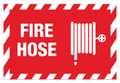 Zing Sign, Fire Hose, 7X10", Adhesive 1894S