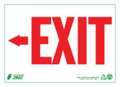 Zing Exit Sign, English, 14" W, 10" H, Plastic, White 2082G