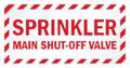 Zing Sign, Sprinkler Shut Off, 7X10", Glow 1898G