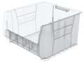 Akro-Mils 300 lb Storage Bin, Plastic, 18 3/8 in W, 12 in H, 20 in L, Clear 30283SCLAR