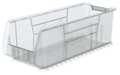 Akro-Mils 300 lb Super Size Bin, Plastic, 11 in W, 10 in H, 29 7/8 in L, Clear 30292SCLAR