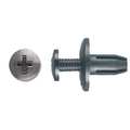 Zoro Select Push-In Rivet, Dome Head, 6 mm Dia., 11 mm L, Nylon Body, 25 PK 1597PK