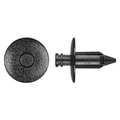 Zoro Select Push-In Rivet, Dome Head, 7 mm Dia., 16 mm L, Nylon Body, 25 PK 9114PK