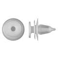 Zoro Select Push-In Rivet, Dome Head, 7 mm Dia., 15 mm L, Nylon Body, 50 PK 2063PK
