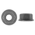 Zoro Select Flange Nut, M10-1.50, Steel, Not Graded, Phosphate, 21 mm Hex Wd, 11 mm Hex Ht, 25 PK 1017PK