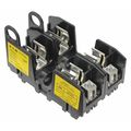 Eaton Bussmann Open Fuse Block, H; K5 UL Class, 2 Poles, 0 to 30A Amp Range, 250V AC/DC Volt Rating HM25030-2CR