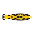 Klever 6-1/4 in. Fixed Blade Safety Cutter, Plastic, Safety Recessed KCJ-XC-Y-PT