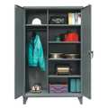 Strong Hold 12 ga. ga. Steel Storage Cabinet, 60 in W, 66 in H, Stationary 55-W-244