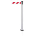 Tensabarrier Spike Post, White Post, 43" H 884-32-STD-D3X-C